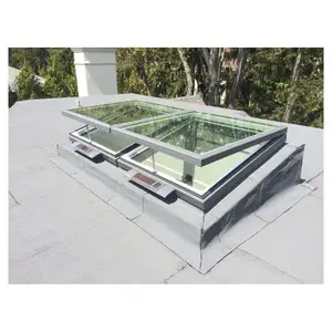 프리마 채광창 공장 직접 맞춤형 디자인 자동 지붕 창 인공 전기 개방 평면 채광창