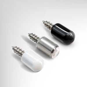 สกรูยึดตัวเองหัวแบนที่ยึดชั้นวางของพลาสติกสำหรับห้องครัวห้องน้ำชั้นวางทีวีจอแบน - Product Image 1