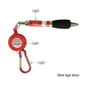 Creative Hot Sale Carabiner Keychain Retractable Badge Reel Metal Ballpoint Pens Custom for Doctors, <b>Nurses</b> - Product Image 5