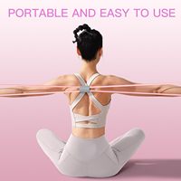 Bande de résistance Pilates en forme de 8, bande élastique en silicone pour exercices de yoga, entraînement physique