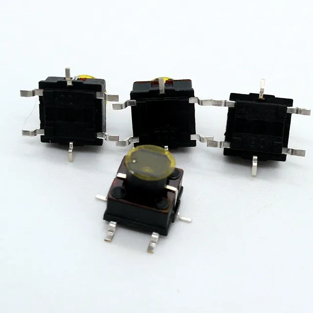 Smd thin 6.2*6.2 micro tact smt tact switch LED 6x6mm micro interruttore a pulsante interruttore tattile DIP a 4 pin