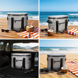 Sac isotherme souple de 20 L, étanche, portable, glacière imperméable pour <span class=keywords><strong>le</strong></span> <span class=keywords><strong>camping</strong></span>, la pêche, <span class=keywords><strong>le</strong></span> pique-nique, la plage, les voyages, <span class=keywords><strong>le</strong></span> stockage d'aliments et de boissons - Product Image 2