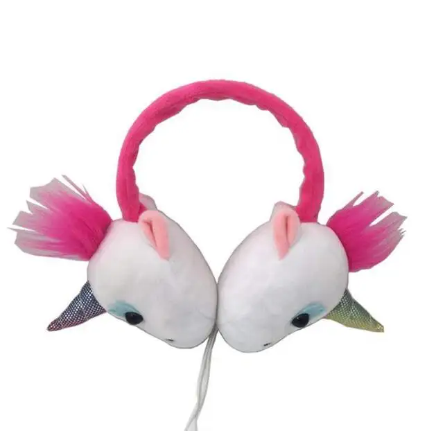 Orejeras de unicornio para bebé, auriculares de felpa con diseño personalizado, juguetes de felpa cálidos para invierno