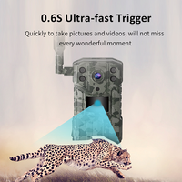 LEVOFAST New 4G LTE GPS Sim Card IP66 Waterproof Outdoor Wildlife Hunting Trail Camera with Fast Video Transmission
