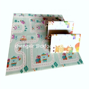 Tappetino da <span class=keywords><strong>Gioco</strong></span> Pieghevole a Doppia Faccia in <span class=keywords><strong>Schiuma</strong></span> XPE per Bambini, <span class=keywords><strong>Tappeto</strong></span> Educativo per Gattonare - Product Image 4