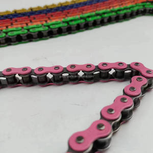WANOUモーターサイクルチェーンセット428428 H 104L 110L 120L 130L 136Lレインボーカラーチェーン - Product Image 5