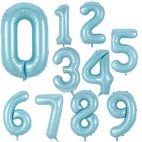 Ballons en feuille d'aluminium pour anniversaire, 40 pouces, chiffres de 0 à 9, ballons à hélium, joyeux anniversaire, décoration de fête de mariage, douche, grandes figures, globos