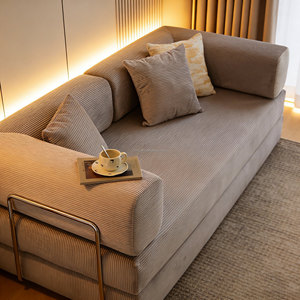 Canapé-<span class=keywords><strong>lit</strong></span> pliant <span class=keywords><strong>2</strong></span>-en-1 en éponge compressée 32D, style moderne et luxueux, idéal pour petit appartement, mobilier de salon – Vente chaude directe usine - Product Image 6
