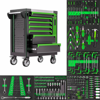 Caja de Herramientas con Ruedas, Resistente, con 7 Cajones, Carro de Herramientas con Ruedas para Almacenamiento y Uso en Taller