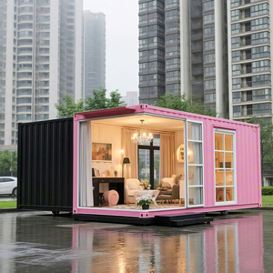 Luxury Mobile Foldable Customizable Steel Structure Container <b>House</b> with Sliding Door Modern Design Prefabricated Modular Shop - Product Image 4
