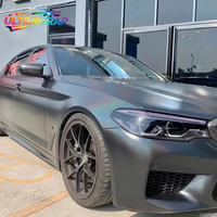 Ultrawrap Factory Direct Matte Holographic Rainbow Laser Chrome Black Car Wrap Vinyl Full Roll Size 1.52x17M/5x59FT