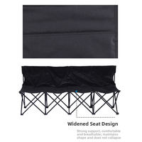 Chaise de stade pliable CHENYUE avec logo personnalisé, pour 4 à 6 personnes, banc de spectateurs, structure en acier, tissu Oxford, pour le sport, le football