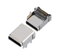 Connecteur USB C embarqué 24 broches USB 3.1, remplacement de la version Molex sur carte de circuit imprimé, pour la charge et le transfert de données 10 Gbit/s