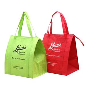 Wholesale Fast Food Insulation Cooler Bag Handbag Aluminum Film Non-Woven Recyclable Milk Tea Catering Take-Out Packing - Product Image 4