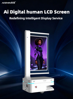 Vitrine holographique interactive d'intérieur avec affichage IA, boîte LCD transparente, Holobox humain numérique virtuel Meta