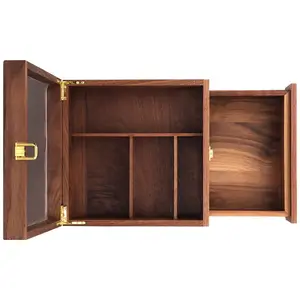 Изготовленная на заказ деревянная коробка ювелирных изделий подарка ювелирных изделий упаковывая деревянная коробка ювелирных изделий