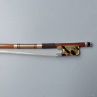Ebony Frog Brazilwood Body Shell Inset All Size Natural Horsehair Exquisite Coated Violin Cello Bow