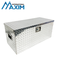 Boîte à outils verrouillable en aluminium de camion de remorque stockage de casier de coffre 28x12.5x12