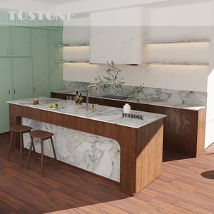 Isola da <span class=keywords><strong>Cucina</strong></span> di Lusso in <span class=keywords><strong>Marmo</strong></span> <span class=keywords><strong>Bianco</strong></span> Tostone <span class=keywords><strong>con</strong></span> Base Scanalata in <span class=keywords><strong>Marmo</strong></span> <span class=keywords><strong>Bianco</strong></span> Namibia Picasso Premium Personalizzabile per Hotel - Product Image 2