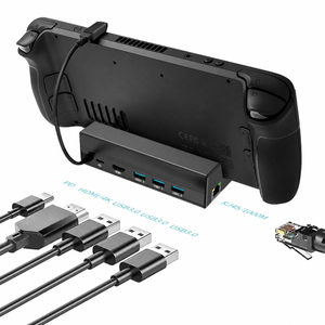 แท่นวาง Steam Deck อเนกประสงค์ HDMI-4K 60hz PD 100W USB3.0 6 พอร์ต Usb c Docking Steam Deck Docking Station - Product Image 5