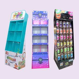 Unit Display Produk Lipat Modern dari Karton untuk Toko Ritel dengan Rak Kartu Pos untuk Buku dan Majalah - Product Image 1