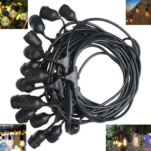 Indoor/outdoor Waterproof Garden Patio Holiday Lighting Antique E27 clear Edison <strong>Bulb</strong> St64 Tungsten <strong>String</strong> Lights - Product Image 6