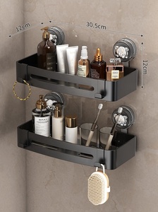 AURORA HOME Estante Esquinero de Acero Inoxidable de 3 Niveles, Organizador de Almacenamiento para Baño Montado en la Pared, Diseño Minimalista que Ahorra Espacio - Product Image 3