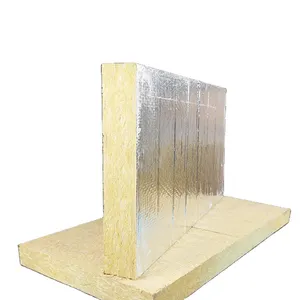Insulation Wall Insulation Soundproof Waterproof Rock Wool Insulation Panel Wall Insulation Board For Building Construction