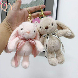 QY Long-Eared <b>Rabbit</b> Plush Keychain <b>Soft</b> Stuffed Animal Pendant Bag Charm Claw Machine Prize Gift <b>Toy</b> - Product Image 6