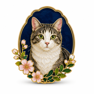 Imán de Refrigerador con Retrato de Mascota Personalizado en Esmalte Cloisonné, Regalo con Foto de Perro o Gato, Recuerdo Conmemorativo Hecho a Mano - Product Image 3