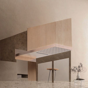 Ensemble multifonctionnel en laiton <span class=keywords><strong>de</strong></span> cinq pièces : Pommeau <span class=keywords><strong>de</strong></span> <span class=keywords><strong>douche</strong></span> mural fixe massant, Robinets thermostatiques brossés, <span class=keywords><strong>Douche</strong></span> <span class=keywords><strong>de</strong></span> <span class=keywords><strong>plafond</strong></span> effet pluie - Product Image 3