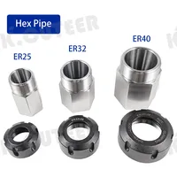 Mandrin à quatre mors carré hexagonal de qualité supérieure KEENCUTEER ER/25/32/40 pour outils d'usinage de précision