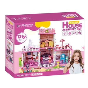 Set de Construcción de <span class=keywords><strong>Villa</strong></span> de Verano para Niñas, Castillo 3D DIY, Juguete Educativo para Niños, 131 Piezas - Product Image 1
