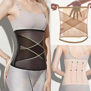 Wholesale Shapers Transparent Fat <b>Tummy</b> Control Thin Body <b>Belt</b> Corset Slimming Women Waist Trainer Slimmer Shapewear Shaper - Product Image 5