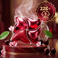 Muestra Gratuita: Cápsulas de Perfume para Lavandería de 22g, Extra Grandes, OEM, 8X Bacteriostáticas, Control de Ácaros, Sin Residuos, Blanquean el Ropa y Mantienen el Color Brillante
