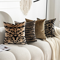 Coussin décoratif 3D imprimé léopard pour salon, canapé, chevet, décoration intérieure, mobilier doux, style tatami, support lombaire, utilisation automobile