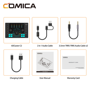 Comica adcaster C2 giao diện âm thanh đa chức năng cho streaming/podcasting/ghi âm máy tính di động kim loại bền - Product Image 5