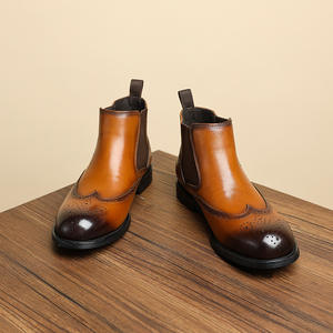 Chaussures Derby pour hommes en cuir véritable, personnalisées, tendance, haut de gamme, polies, polyvalentes, élégantes et respirantes - Product Image 4