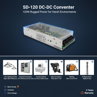 120W DC-DC Dönüştürücü 12V 10A Güneş Enerjisi Sistemi LED Aydınlatması için Kademeli Düşürücü Güç Kaynağı SD-120-12 Tek Çıkışlı