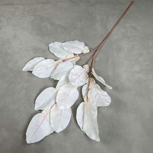 أوراق اصطناعية مع ساق، باقة أوراق ماغنوليا مزيفة للبيع بالجملة في مدينة ييوو - Product Image 5