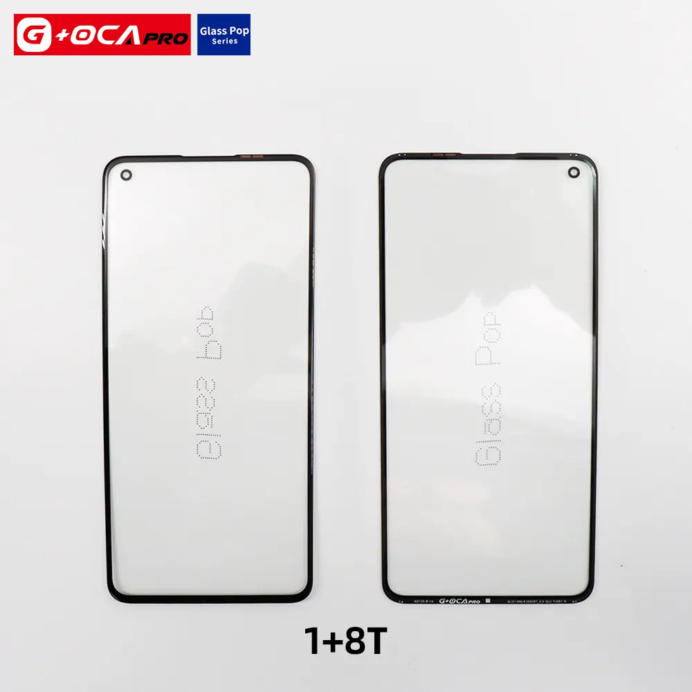 G+OCA PRO For OnePlus 5/5T/6/6T/7/7T/8T/9 Repair Parts Front Glass Lens Outer Screen 2 in1 Glass With OCA