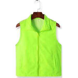 Chaleco infantil de color rojo liso, uniforme escolar de fibra de poliéster para estudiantes de primaria - Product Image 4