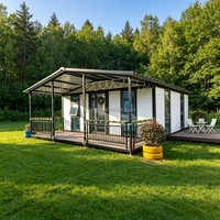 Maison conteneur préfabriquée complète et extensible de 20, 30 ou 40 pieds avec salle de bain, maison pliable modulaire