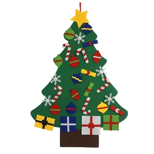 DIY घर सजावट क्रिसमस खिलौना प्रस्तुत बच्चों क्रिसमस पेड़ सजावट क्रिसमस फांसी गहने महसूस किया