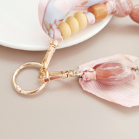 Chaîne de téléphone en acrylique premium, style foulard, avec pendentif à perles irrégulières vintage, breloque pour sac et téléphone, porte-clés de voiture, élégant pour femme de bureau