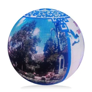 Tela de led personalizada p2 p2.5 p3 p4 p5, esfera de vídeo redonda com display de led esférico