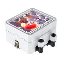 Refroidisseur d'unité centrale à eau ICE MONARCH VISION 360 WH pour boîtier d'ordinateur de jeu, avec roulement FDB, ARGB, compatible Intel LGA115X/1200/1700/1851 et AM4/AM5