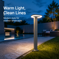 Landscape Harmony – Lampe LED moderne 18W pour pelouse, AC85-260V, étanche, type bollard, idéale pour les pelouses, les bordures et les rebords de chemins, applique murale pilier