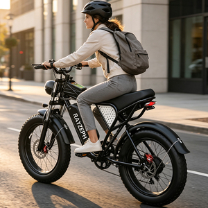 Vélo électrique tout-terrain 20 pouces à suspension intégrale, fabriqué en Chine, 48V20Ah, pneus larges, moteur à moyeu haute vitesse, vélo électrique pour adultes pour les trajets en ville - Product Image 1