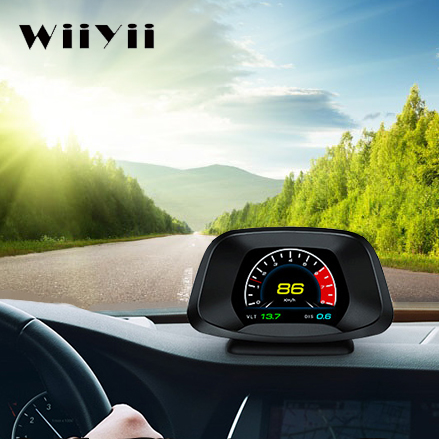 2022 WIIYII несколько интерфейсов P19 OBD2 GPS навигации лобовом стекле, спидометр смарт-датчик Автомобильный Gps скорость дисплей HUD